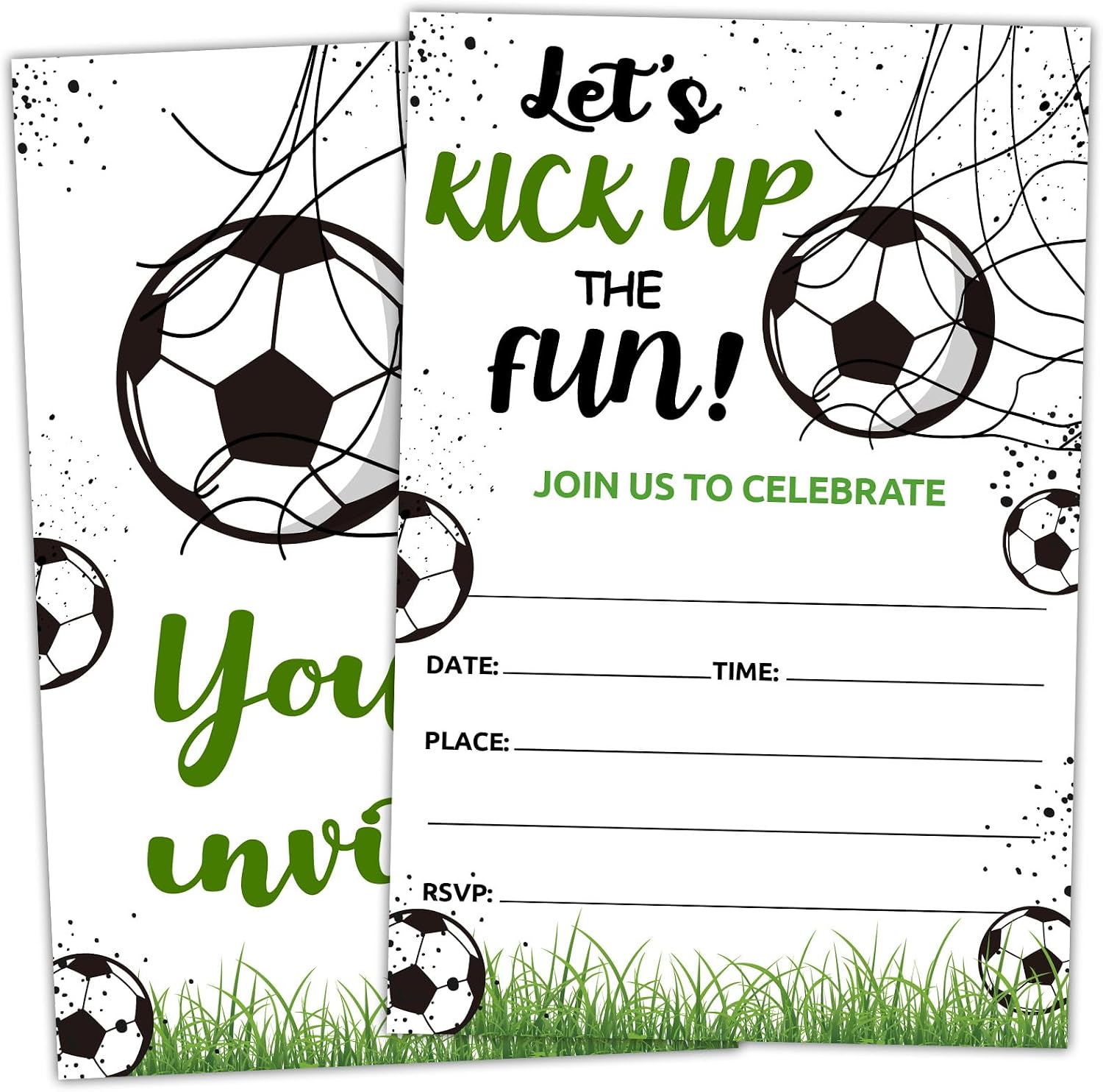 Basketball Birthday Party Invitations, It's Game Time, All Star Sports Party Invitation Cards for Boys Girls, 20 Pcs Fill-in Invitations with Envelopes, Basketball Party Decorations Supplies