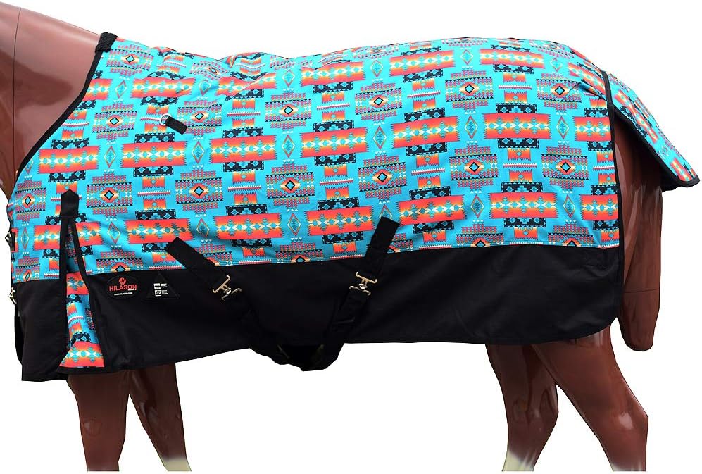 HILASON 1200D Turnout Light Winter Waterproof Rain Sheet Horse | Sheets for Horses