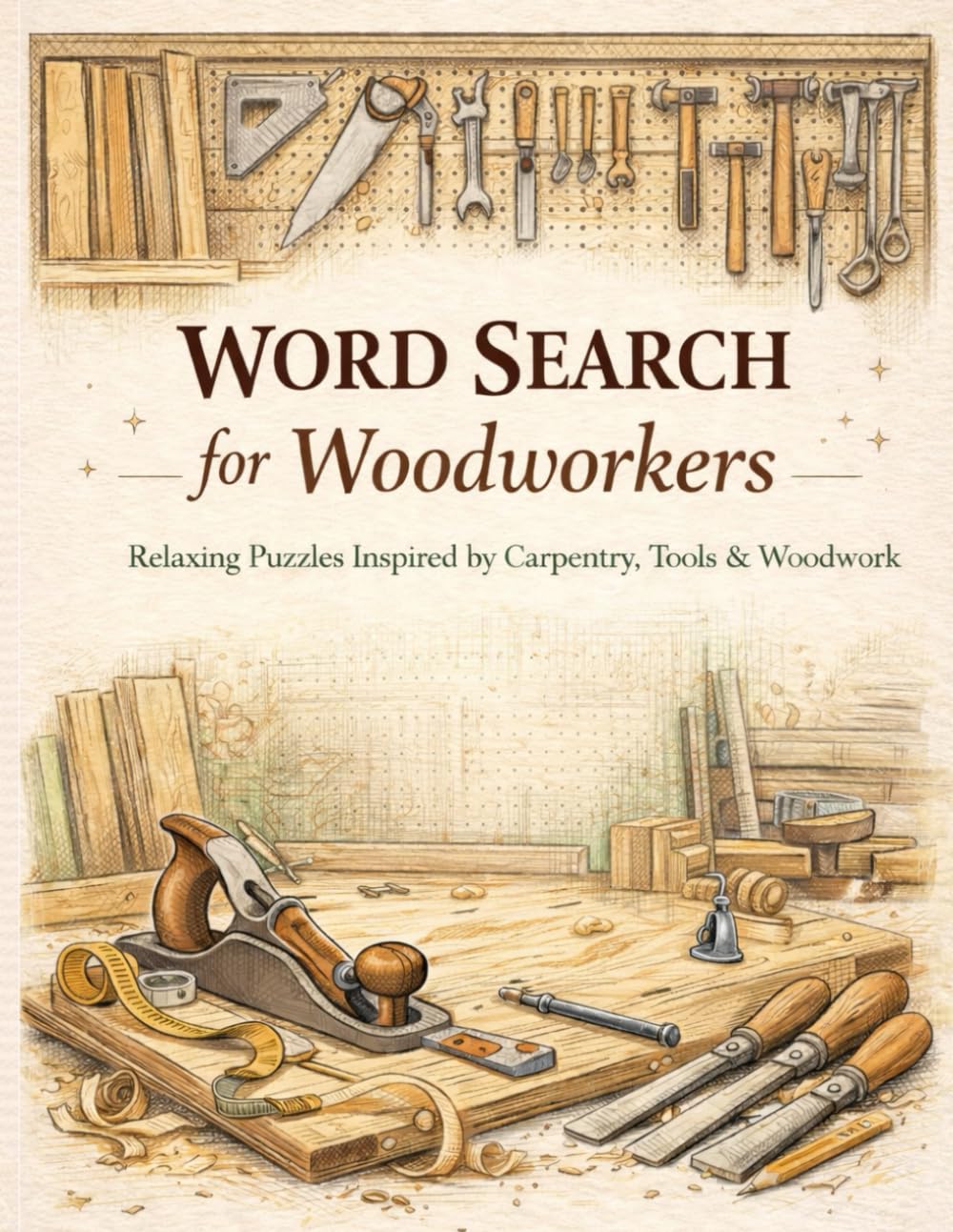 The Woodworker’s Word Search: A Puzzle Book for Woodworkers, Craftsmen, and Workshop Enthusiasts