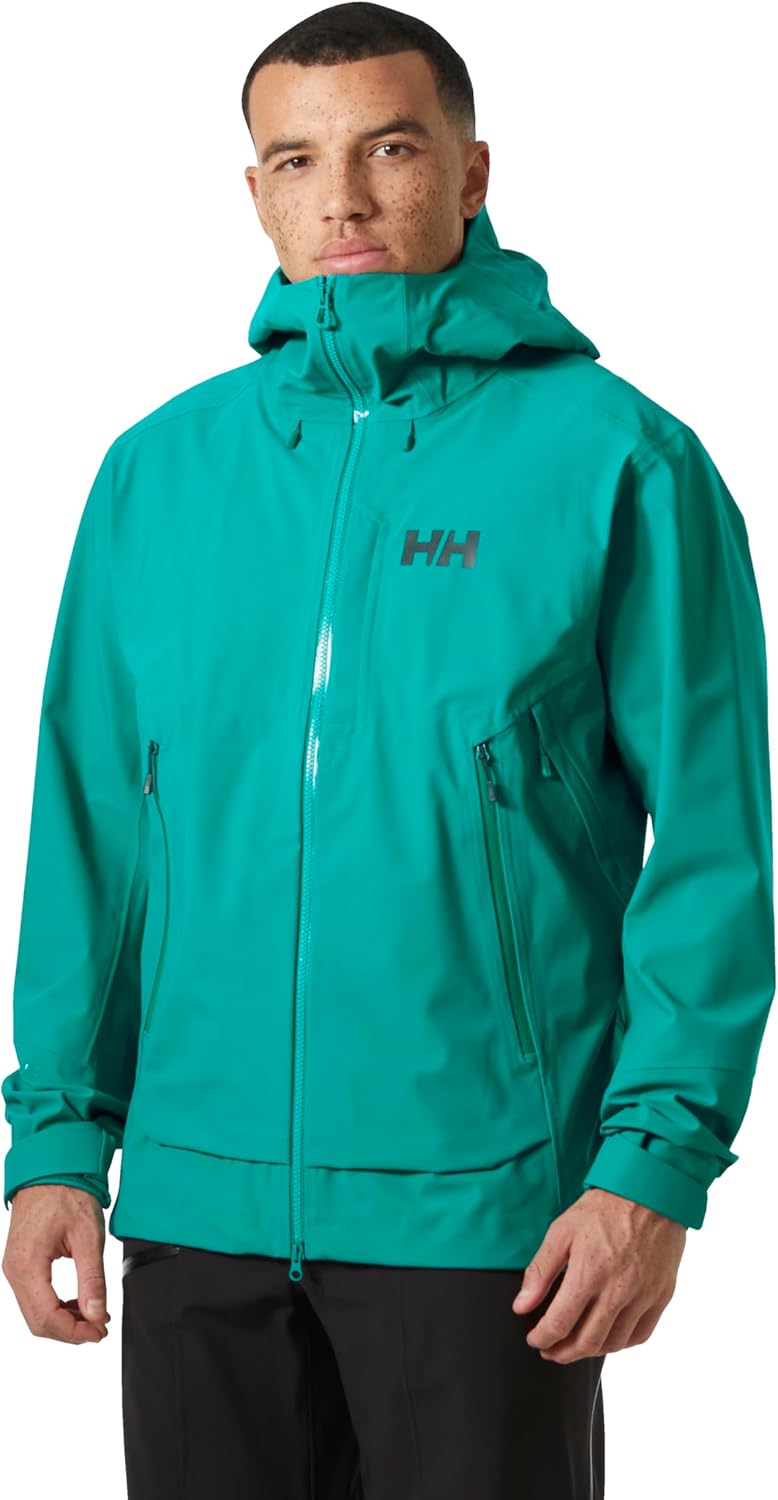 Helly Hansen Verglas BC Ski Shell Jacket - Men's Waterproof, Windproof 3-Layer, Helmet & Pack Compatible, Ventilation Zippers