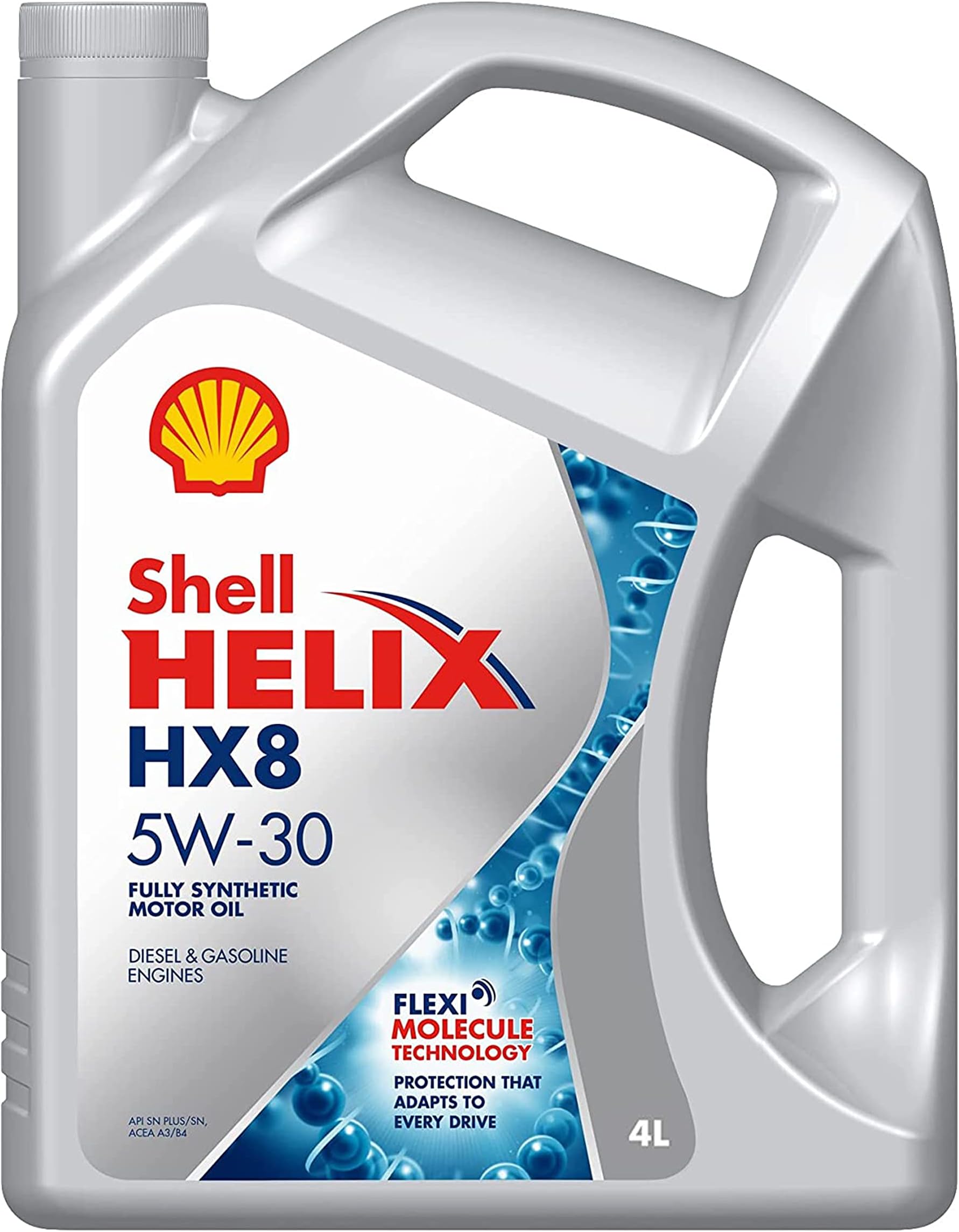 Helix HX8 5W-30 API SN Plus Fully Synthetic Engine Oil for Petrol, Diesel & CNG Cars, Truck (4 L)