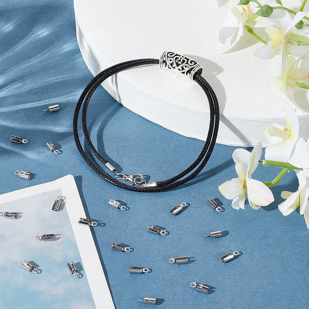 1200 Umklappbare Crimp-Endkappen Für Schmuck – In 4 Farben, Ideal Für Armbänder & DIY-Projekte