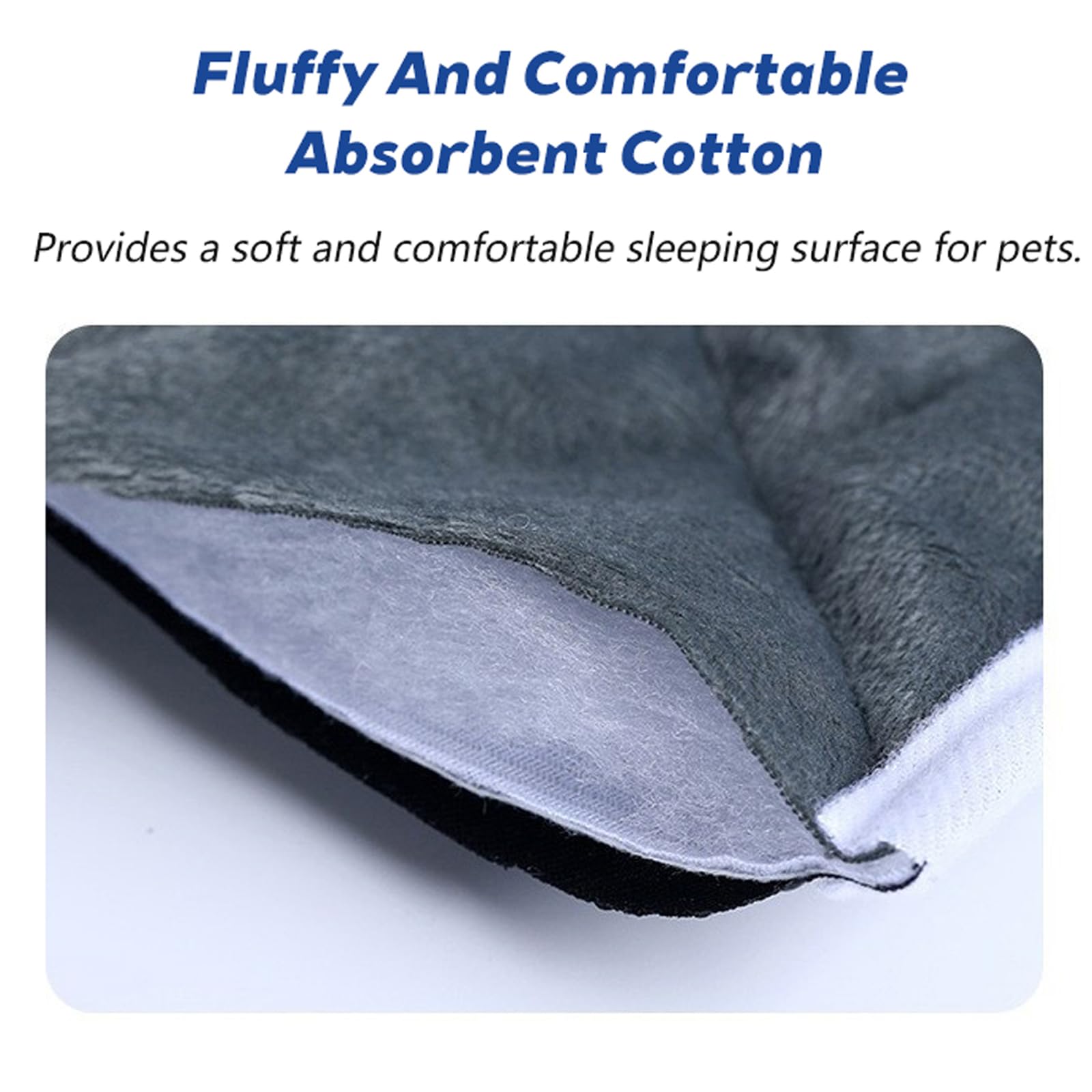 2 Pack Selbstwärmende Katzendecke, Extra Warmes Selbstheizende Thermomatte, Waschbares Katzen und Hundebett für Drinnen, Geeignet für Kleine Kätzchen und WelpenGrey,M