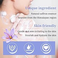 Vista 4 de CheezhengHimalaya - Barra de jabón de hierbas hidratada para piel con hialuronato de sodio, infundida con extracto de azafrán natural tibetano