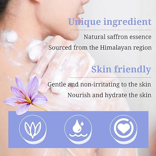 Miniatura 4 de CheezhengHimalaya - Barra de jabón de hierbas hidratada para piel con hialuronato de sodio, infundida con extracto de azafrán natural tibetano para