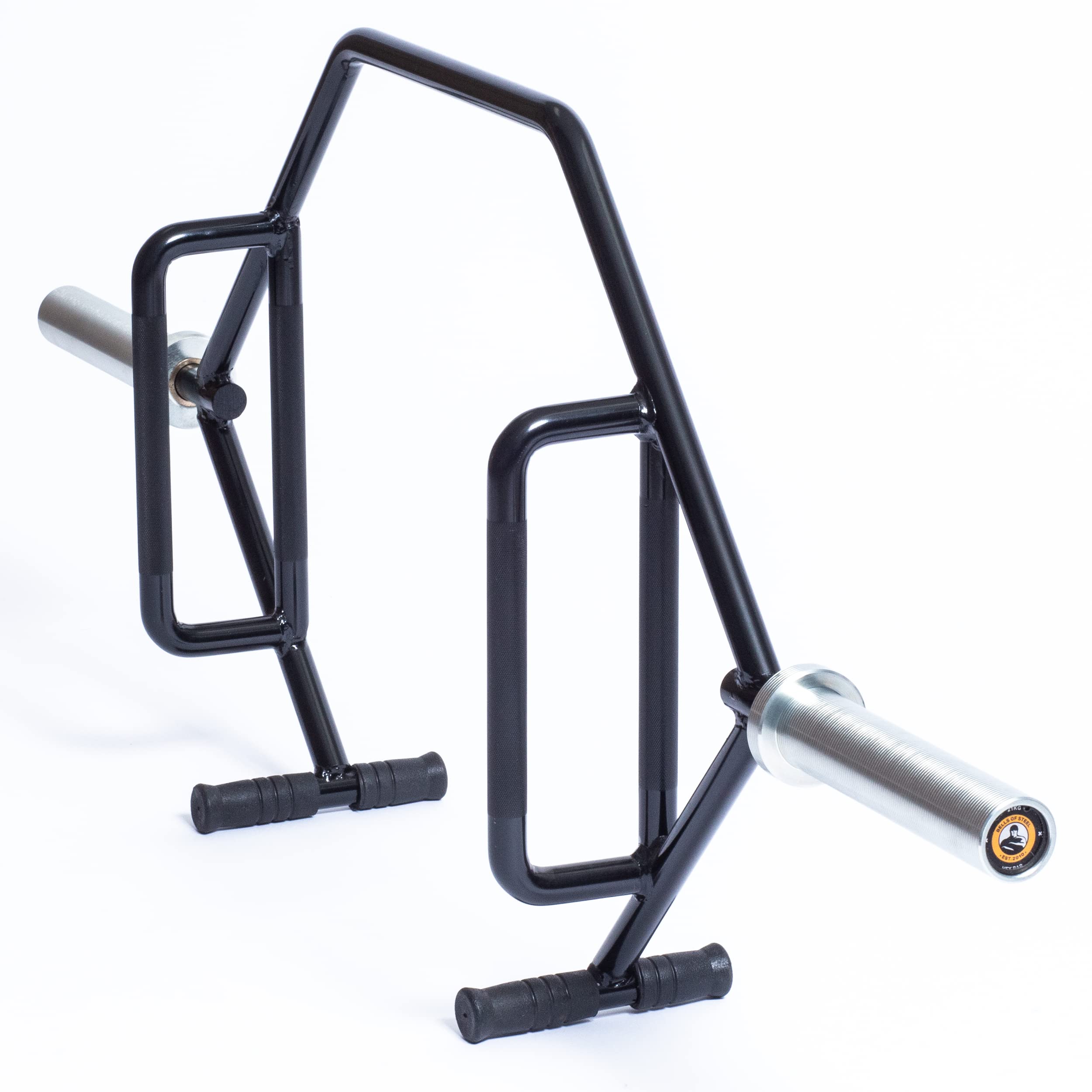 Bells of Steel Open Trap Bar Hex Bar 3.0 - Commercial and Home Gym - with Rotating Sleeves and Built-in Jacks for Weight Plates - Use for Deadlifts, Farmers Carries, Shrugs, Lunges - 700 lb Capacity