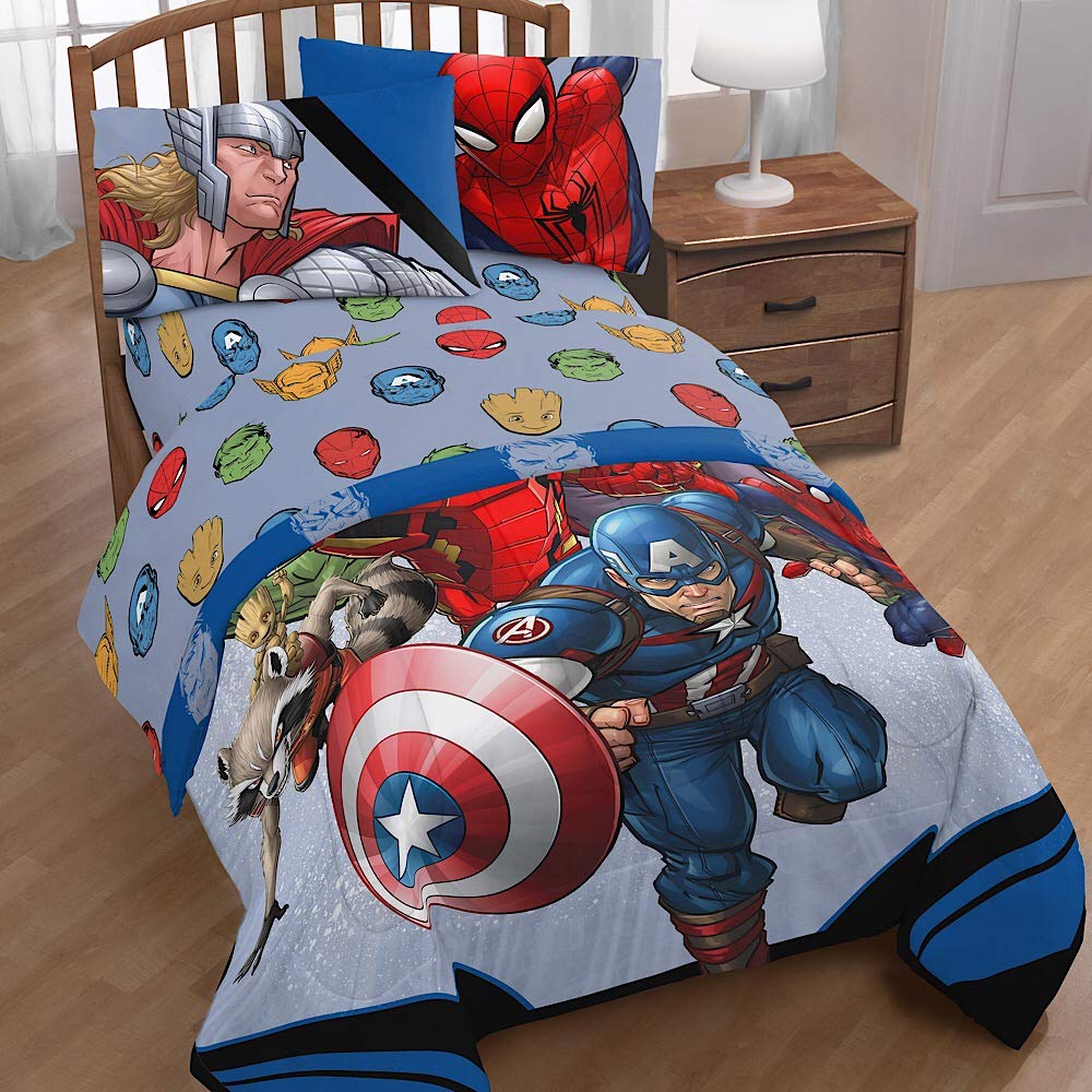 Marvel Avengers Movie Kids Twin Bedding Sheet Set Buy Online In Faroe Islands At Faroe Desertcart Com Productid 72612529