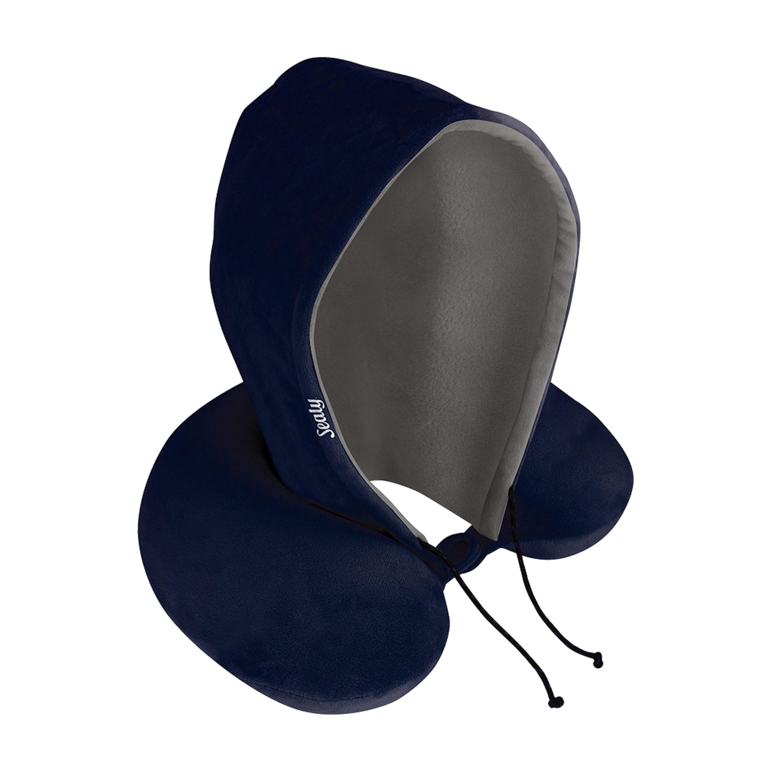 Amazon.com: Sealy Travel Pillow - Airplane Neck Pillow with Hood