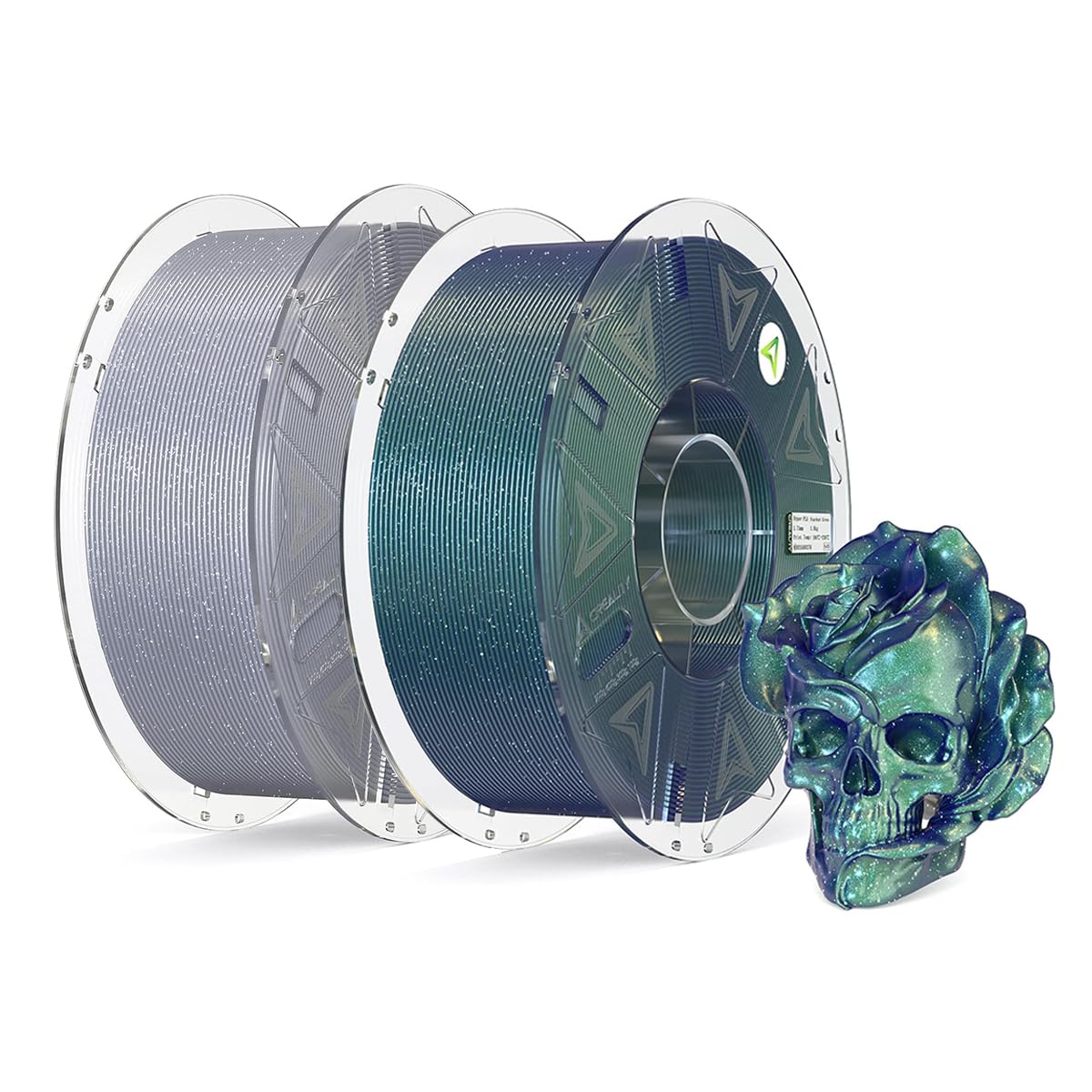 Filamento Impresora 3D Creality Hyper PLA Verde Gris Galaxia Estrellada Estabilidad 8