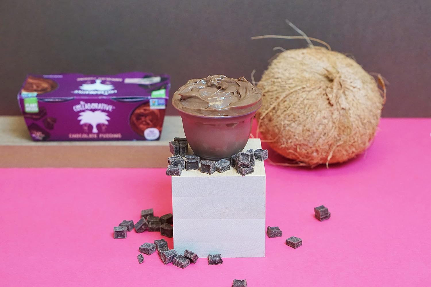 The Collaborative Pudding, Chocolate, 2 Pack, 6 Ounce