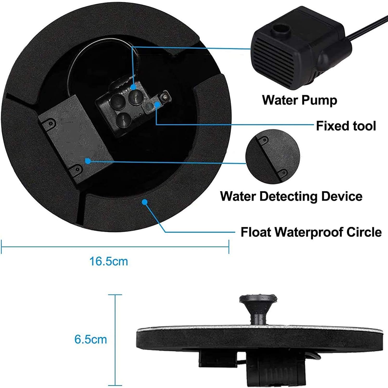 YQLOGY Solar Powered Fountain Pump (1)