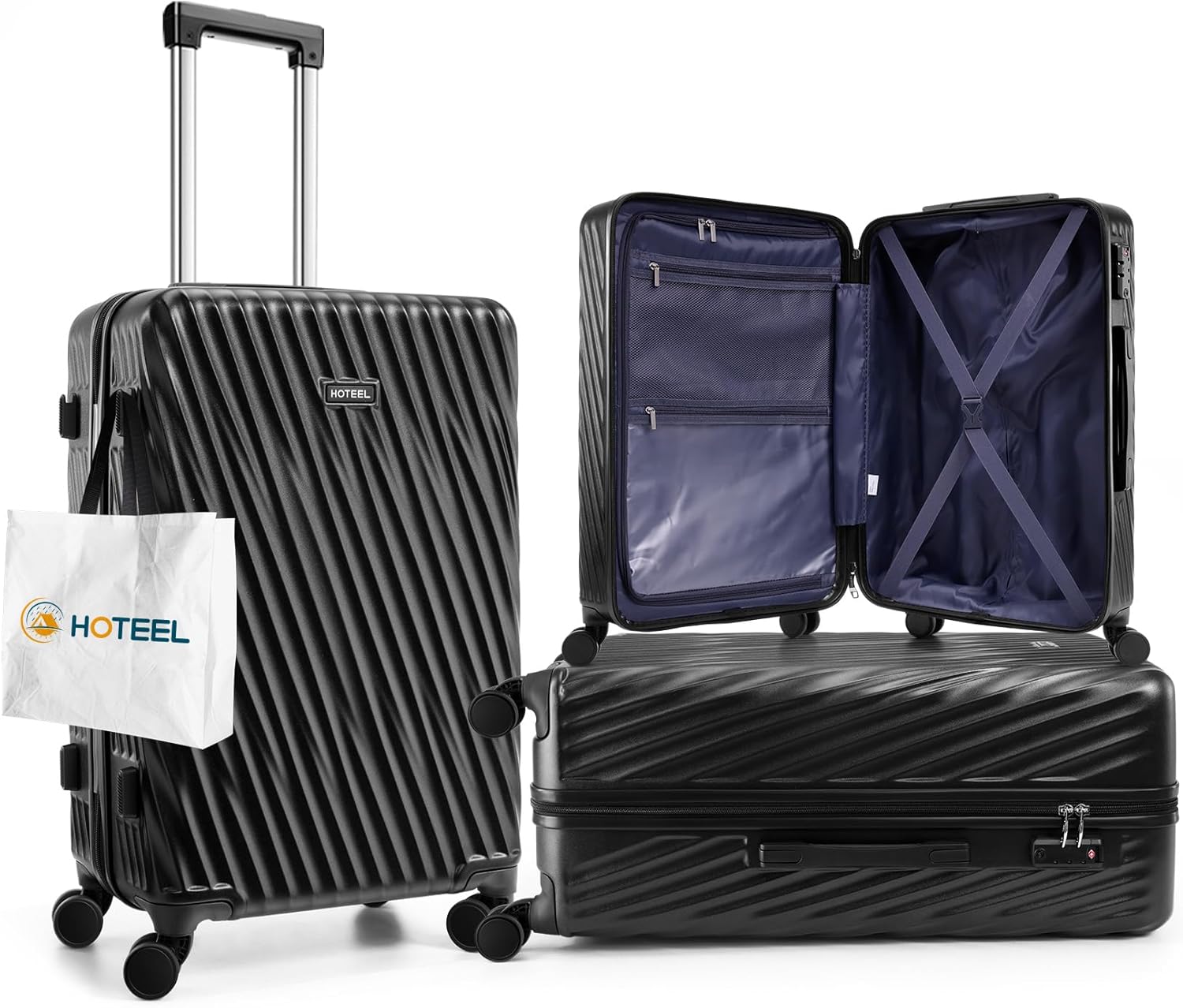 Hoteel Luggage Sets 3 Piece Wet Dry Separation