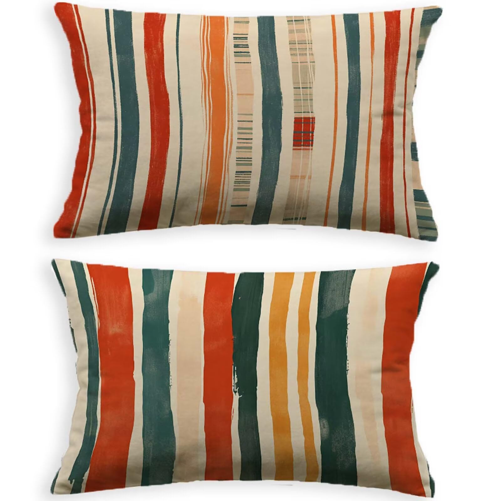 Housse de coussin 40x70cm rectangulaire en velours avec zip invisible
