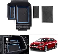 Vista 10 de Autorder 2 unidades Organizador de consola central para Kia EV6 2022 2023 2024 2025 2026, accesorios, caja de almacenamiento para reposabrazos