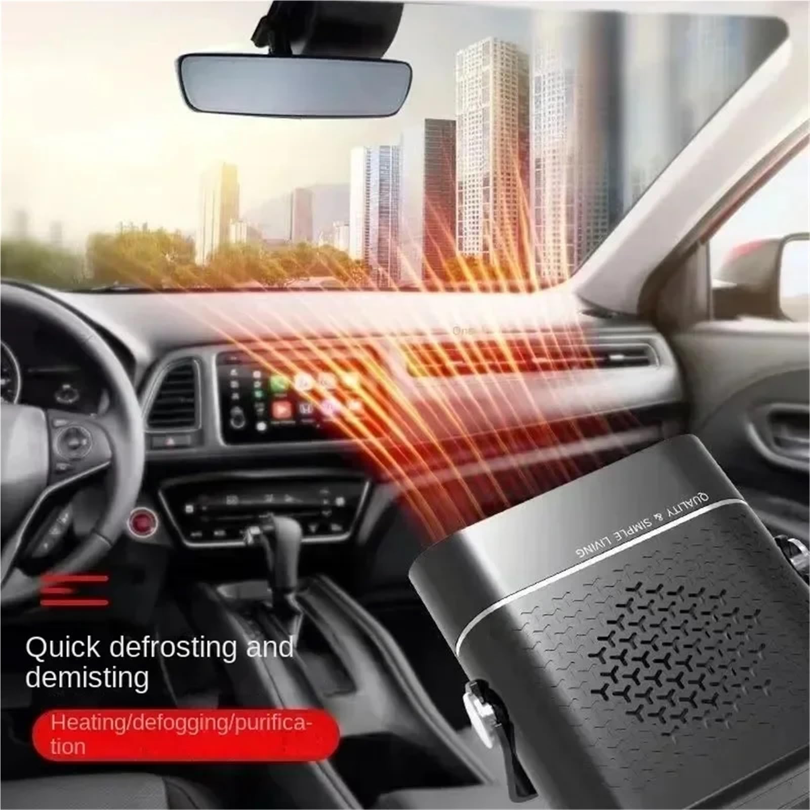 Calentador de aire diésel 12V 24V 120W 260W Calentador descongelante Mini Refrigeración 2 en 1 Ventiladores de calefacción para coche Desempañador de parabrisas eléctrico autónomo Calentador para co