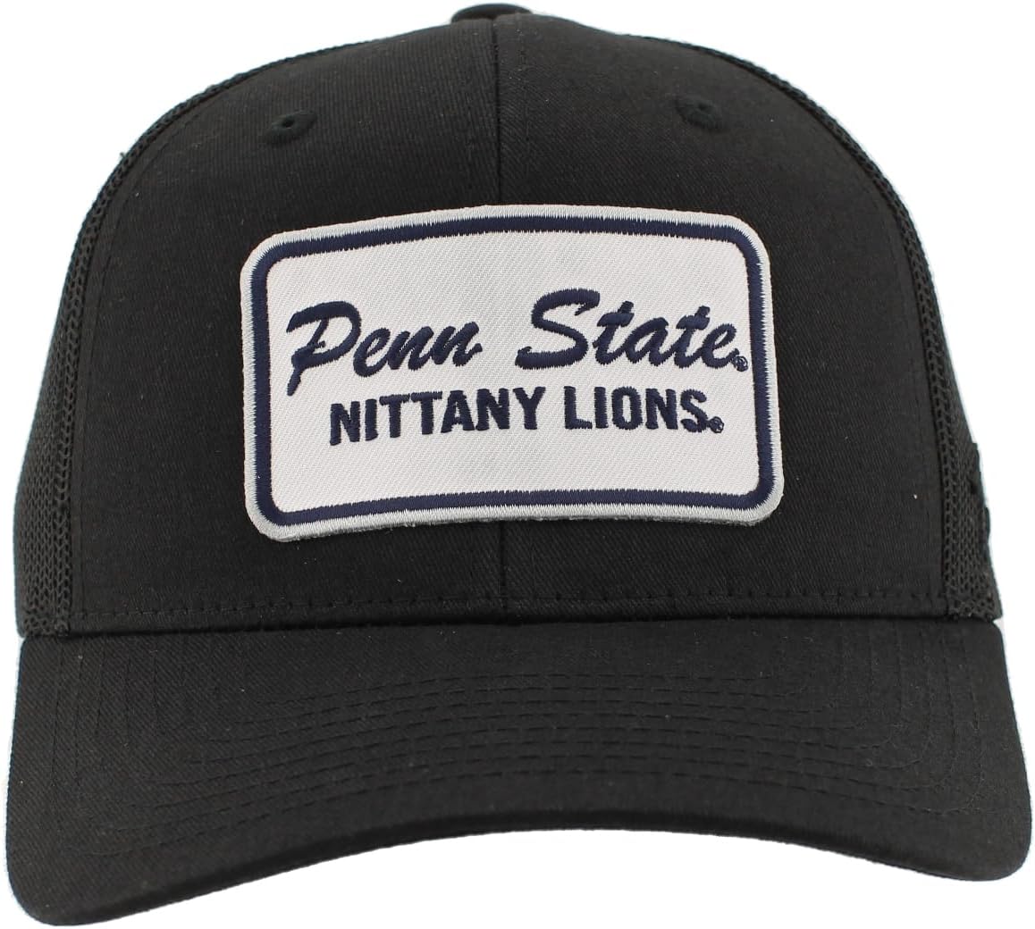 Penn State Nittany Lions NCAA Officially Licensed Snapback Hat Big Rig Patch Black Brick