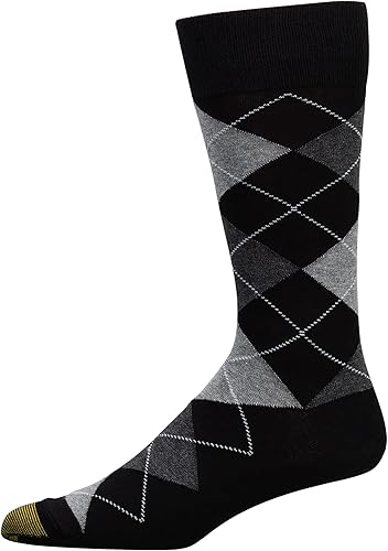 Miniatura 3 de GOLDTOE Calcetines Carlyle Argyle Crew para hombre, paquete de 3