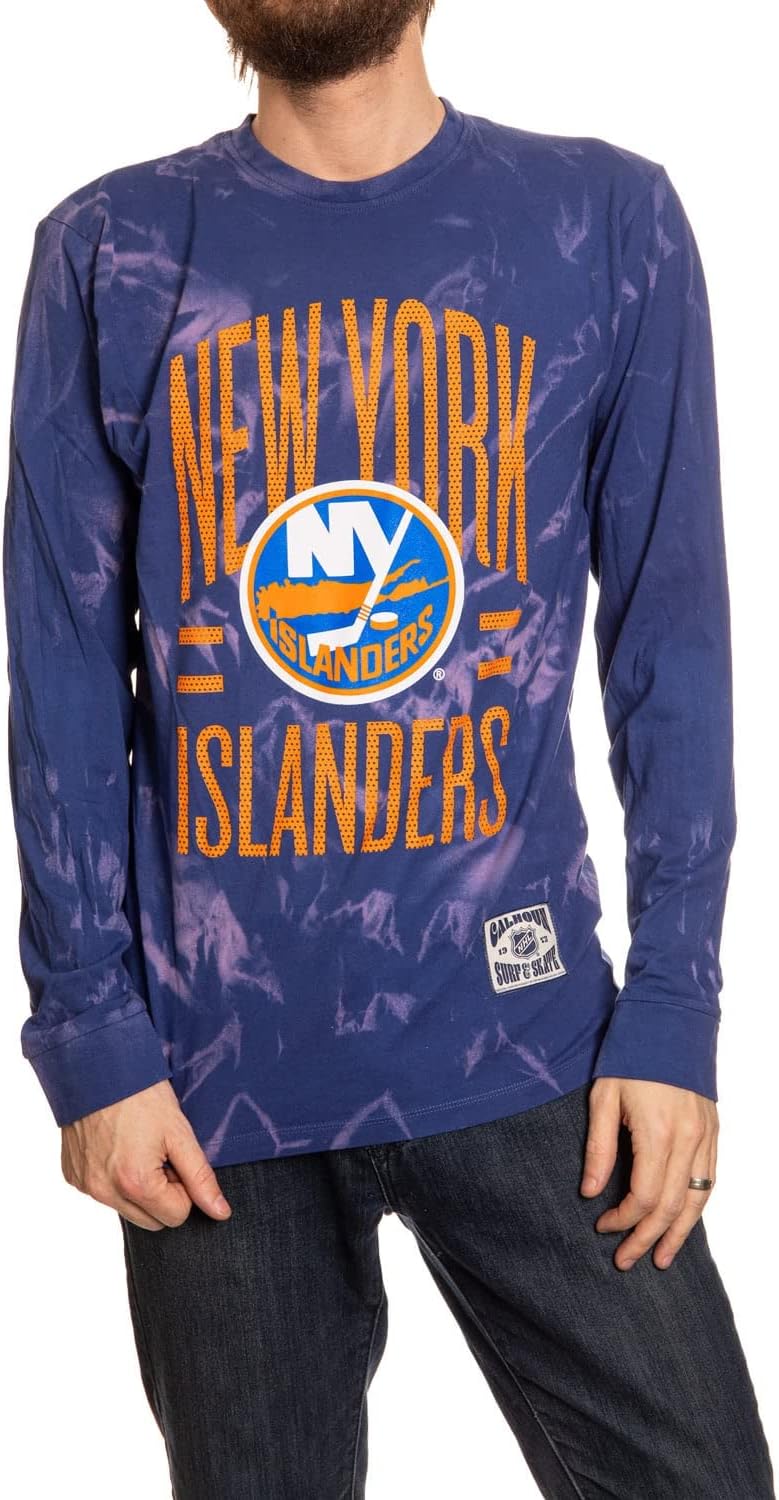 Calhoun NHL Surf & Skate Mens Crystal Tie Dye Long Sleeve Cotton Shirt – The Sunset Collection