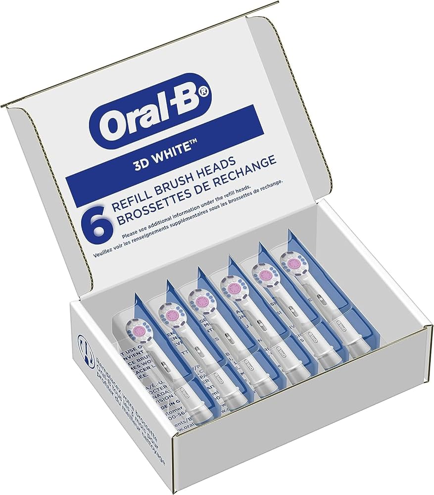 Oral−B D365236WT WHITE Amazon.com : Oral-B 3D White Replacement Brush Heads for an