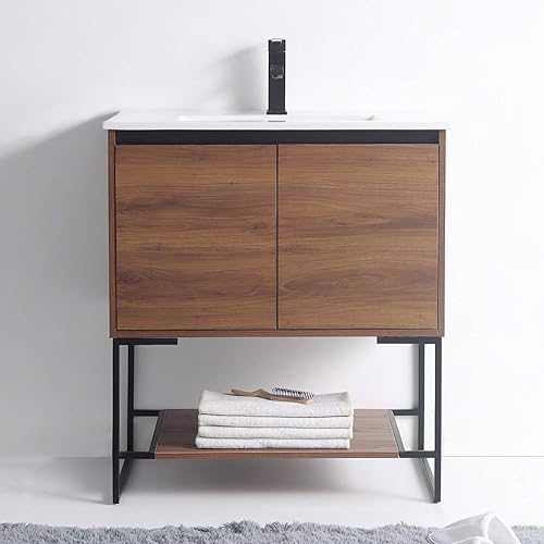 Miniatura 1 de Mueble de baño URBANIA VANITY con 2 puertas, estante y lavabo