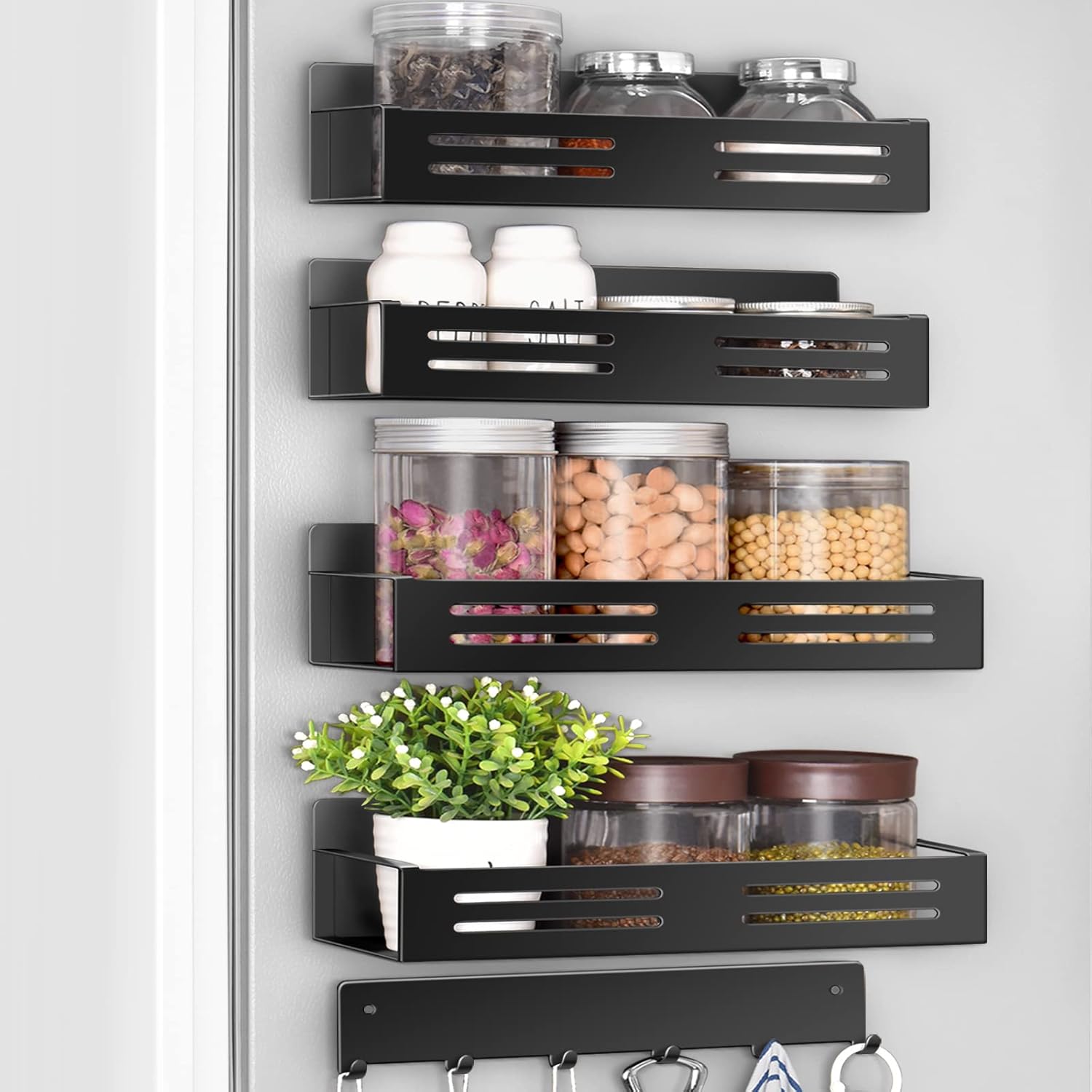 Spice Racks for Refrigerator with Hooks Keep Your Kitchen