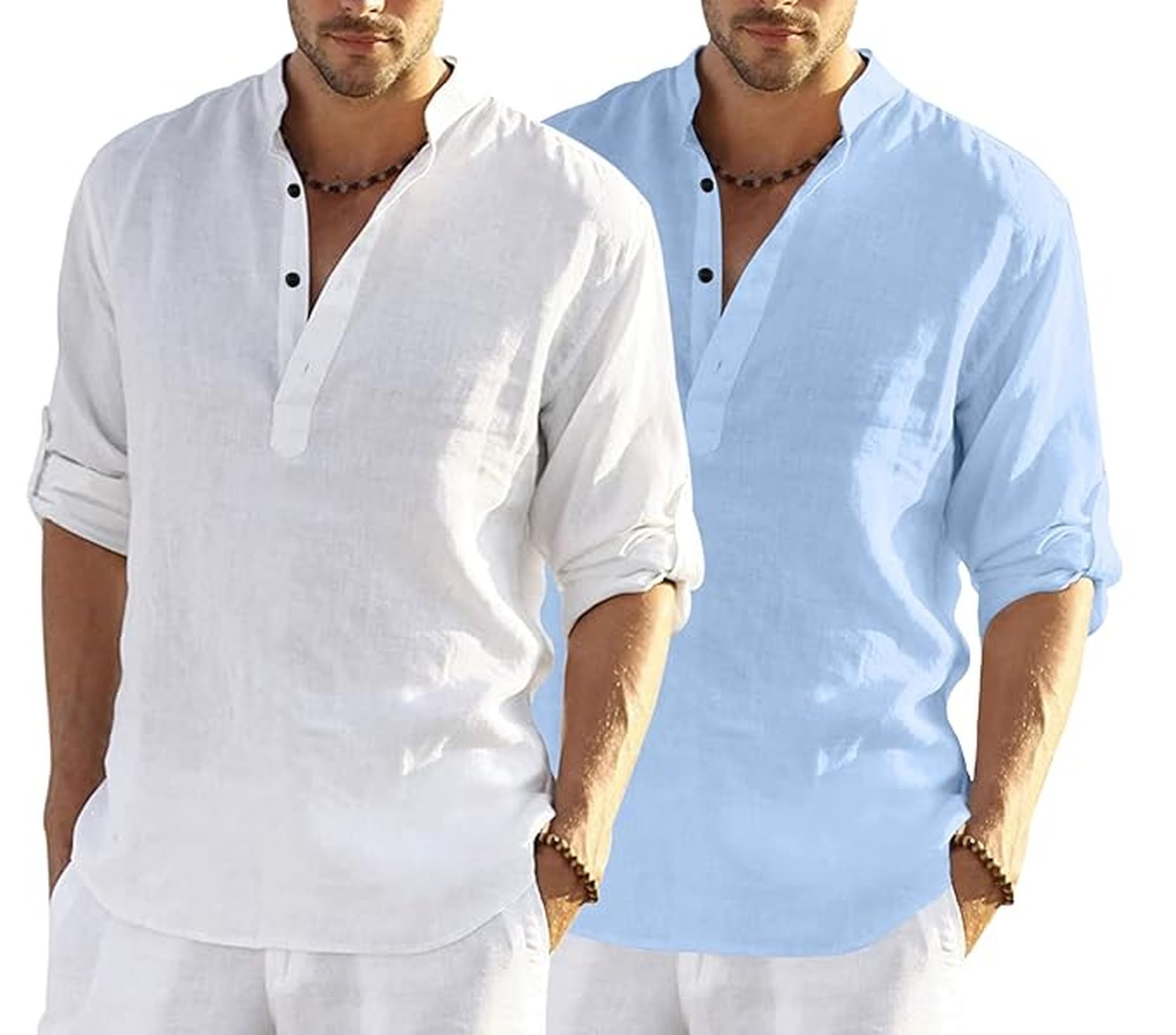 bellstone Men's Cotton Blend Solid Regular Dress Shirt-picture-31