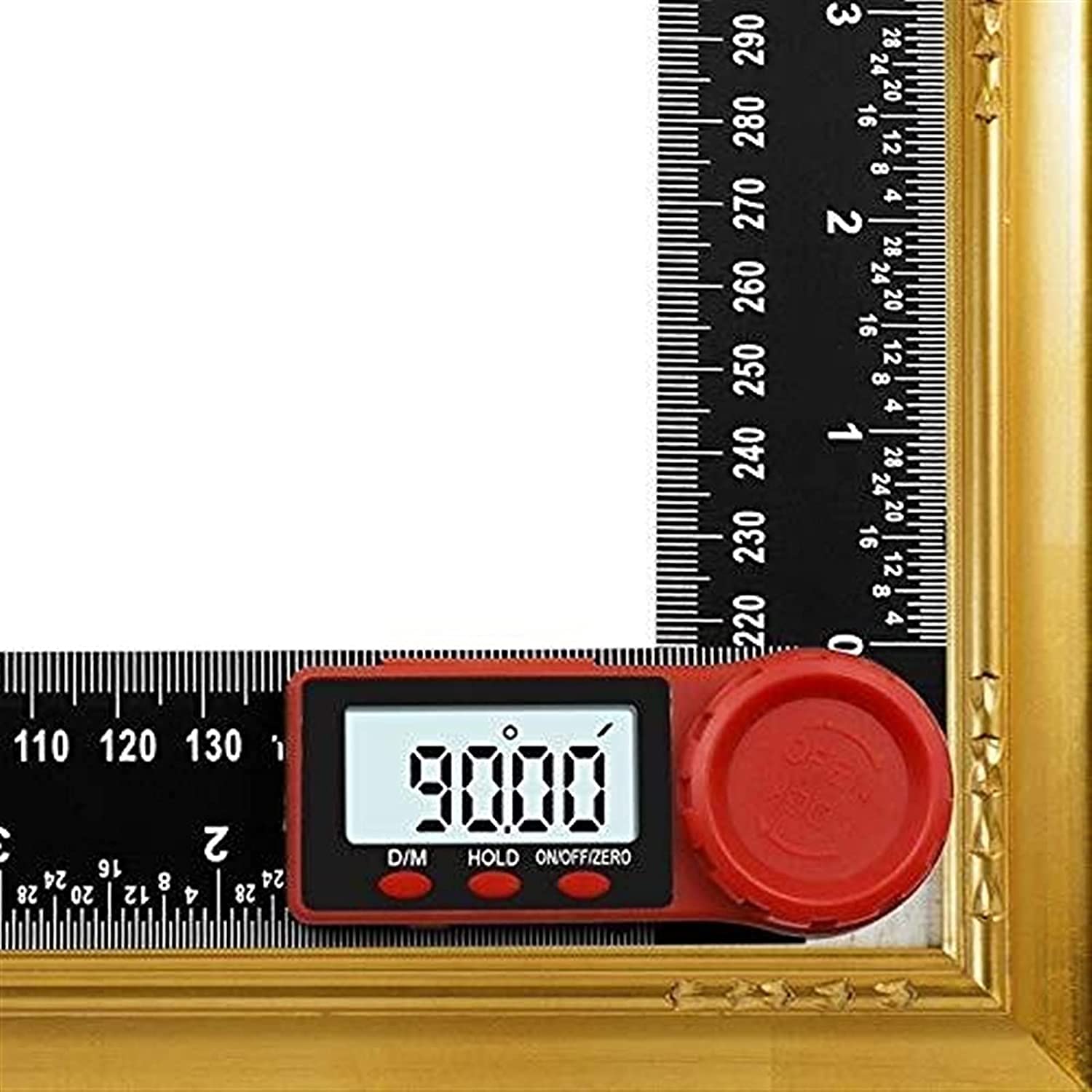 WJJ 200m Angle Righello Digital Display Angolo Goniometro Digital Display Card Nero Vernier Calibro Livello Righello