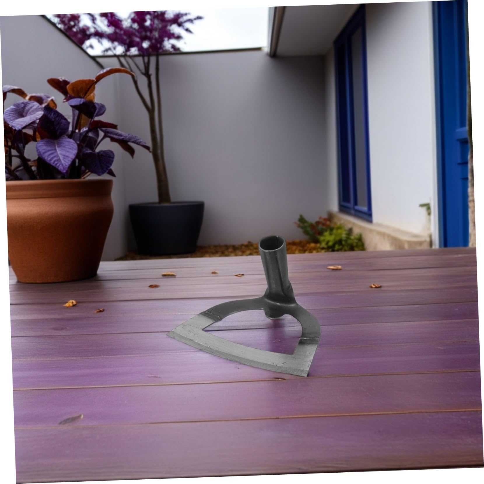 2 Pezzi Zappatrice Vuota in Acciaio Sarchiatore Erbacce Leggero e Resistente Affilata per Diserbo Design Ergonomico Antiaffaticamento per Giardinaggio e Agricoltura