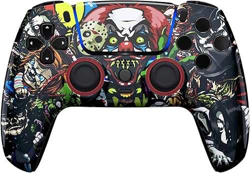 Miniatura 42 de Custom Wireless Controller Compatible with PS5 - Multiple Designs Available (Abstract Fusion) Abstracto Fusión,Galaxia Inferno,Jokester,Camuflaje