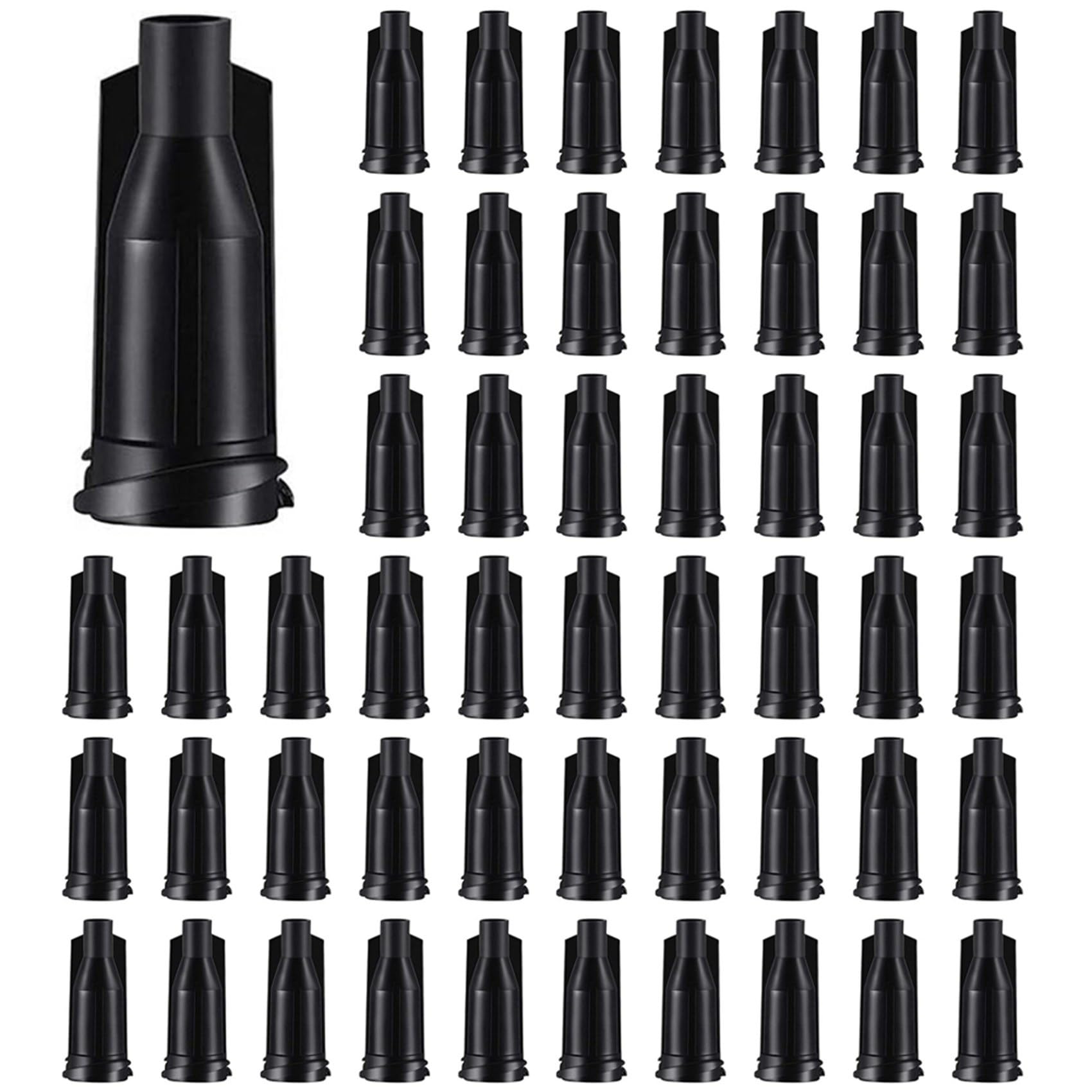 Jnchdghwa Black 750Pcs Tip Caps For Luer Lock, Dispensing Needle Tip Cap Caps Plug For Sliding Tip