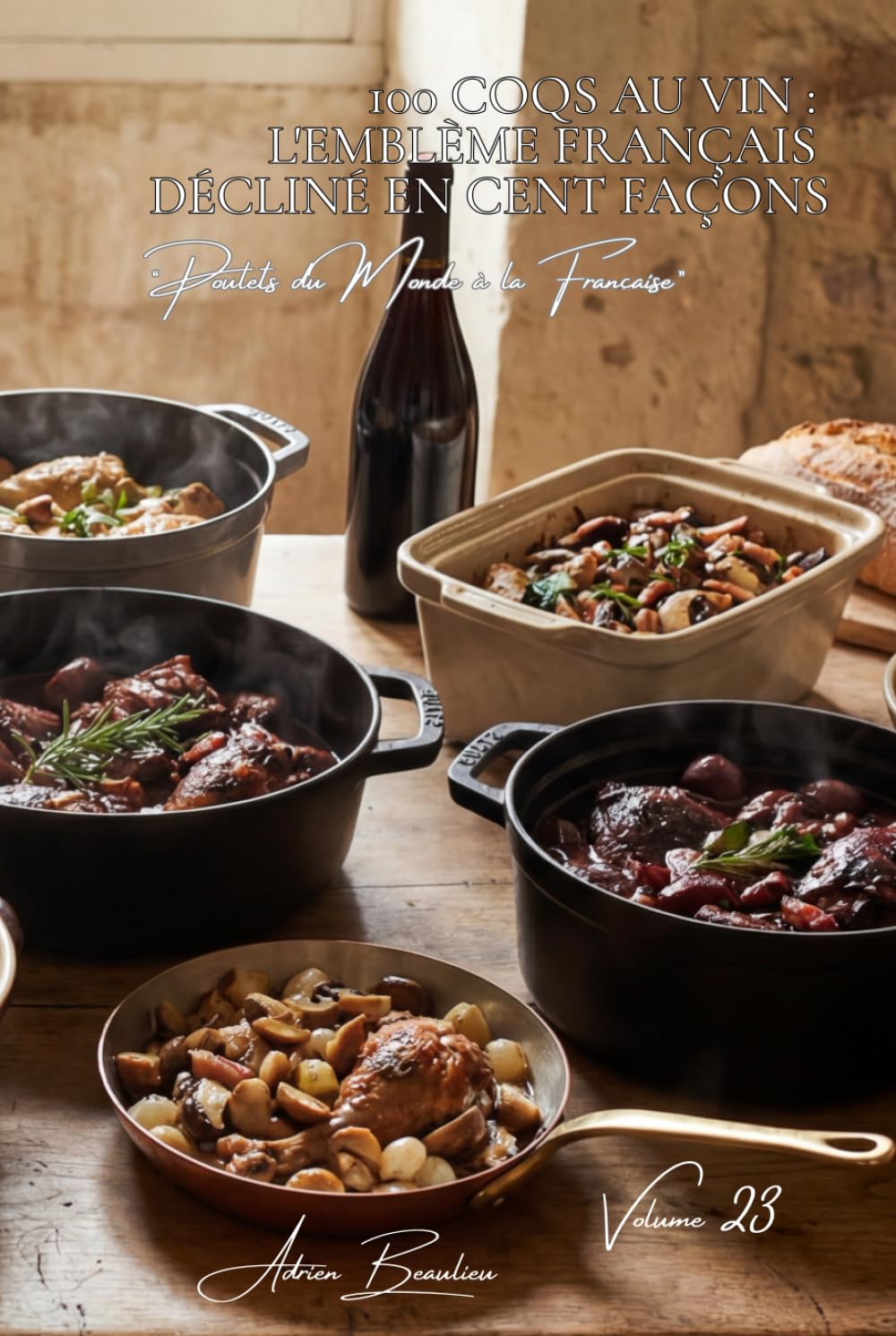 100 coqs au vin : l'emblème français décliné en cent façons: Bourgogne, Champagne, vins de Loire... chaque région a sa recette (SÉRIE POULET (35 ... "Poulets du Monde à la Française" (8 livres))