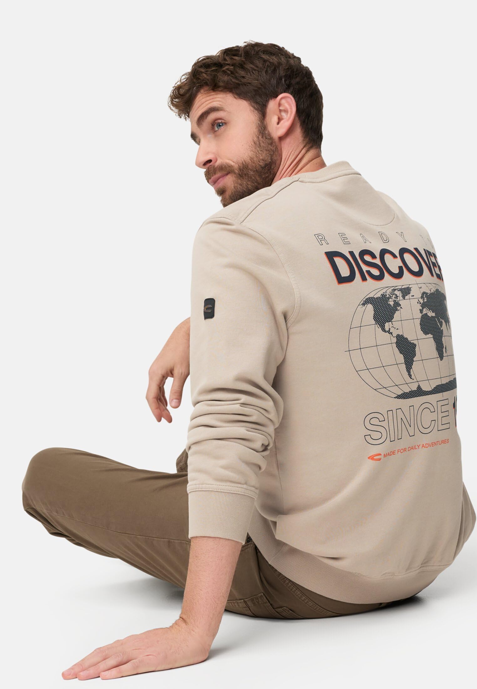 camel active Herren Pullover mit Backprint
