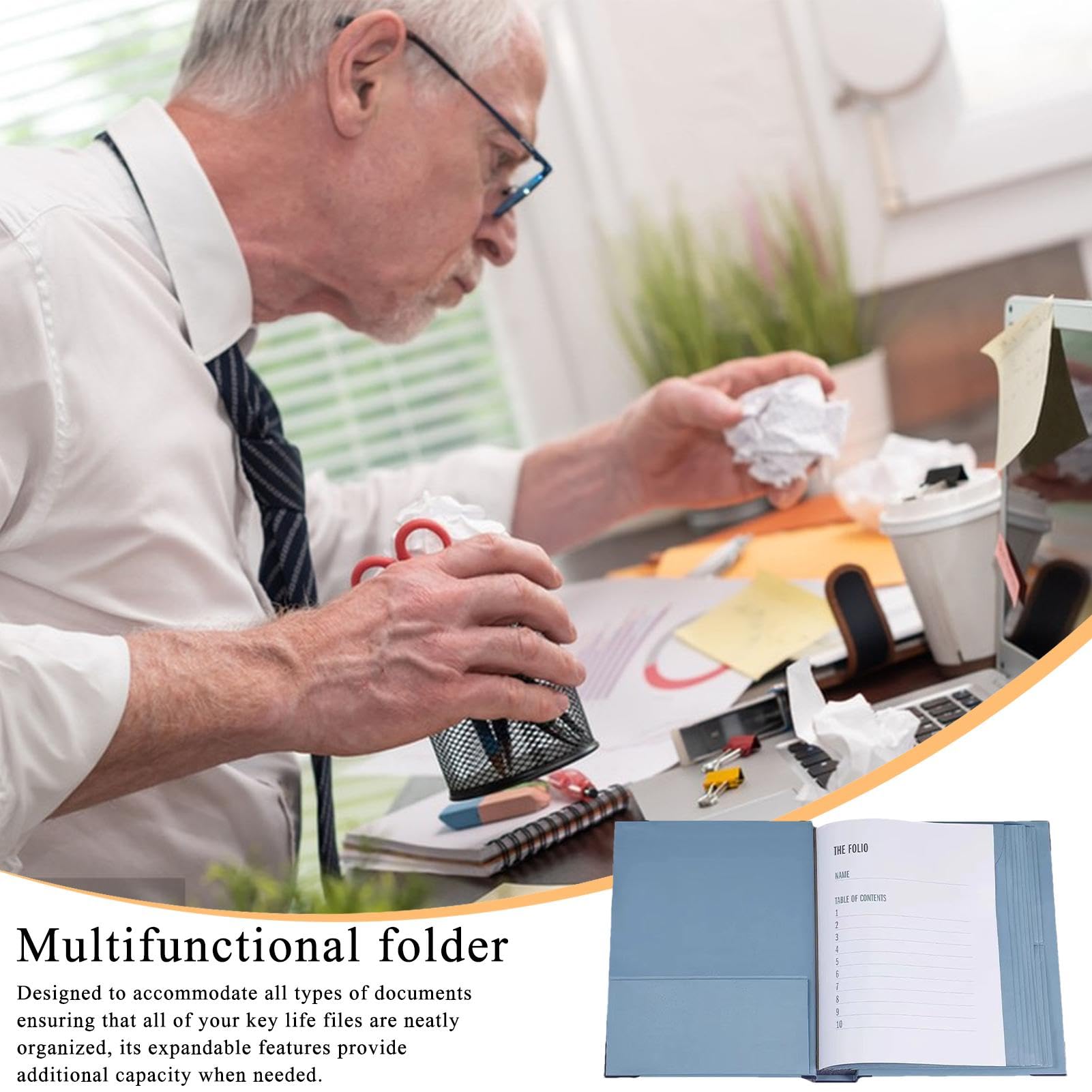 Organisateur de fichiers multifonctionnel, classeur de rangement de documents | Organisateur de stockage de fichiers polyvalent | Organisateur sécurisé pour papiers importants, classeur de rangement