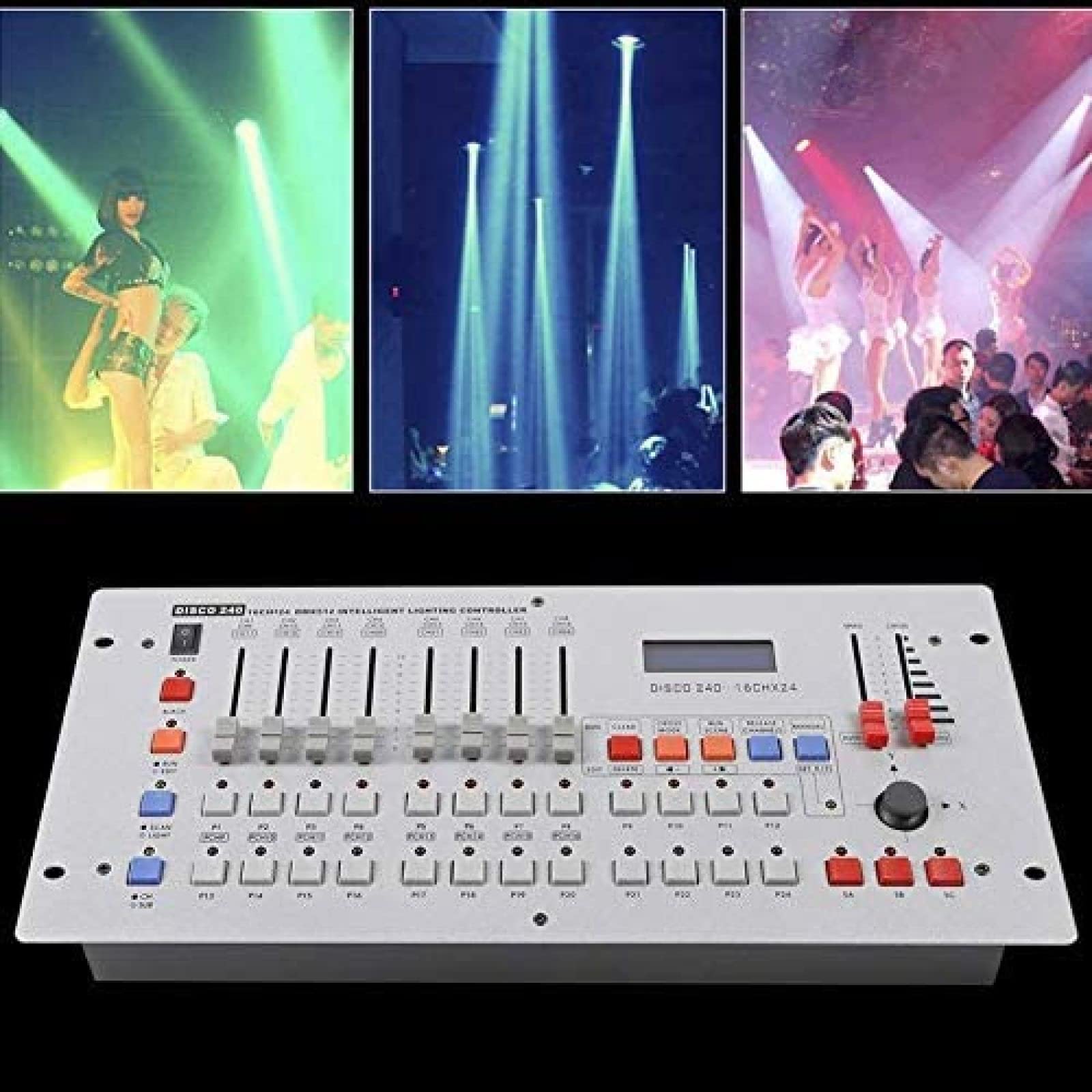 Contrôleur DMX Professionnel 512 240 canaux, Panneau de contrôle de la lumière, contrôleur DMX sans Fil, Console DMX, équipement d'opérateur DJ pour Lampe de scène, tête Mobile DJ Party Enjo