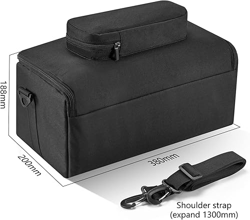 Miniatura 5 de Funda de transporte para W-King T9-2 80W altavoz Bluetooth inalámbrico para fiesta, funda de viaje, bolsa de hombro para W-King T9-2, bolsillos de