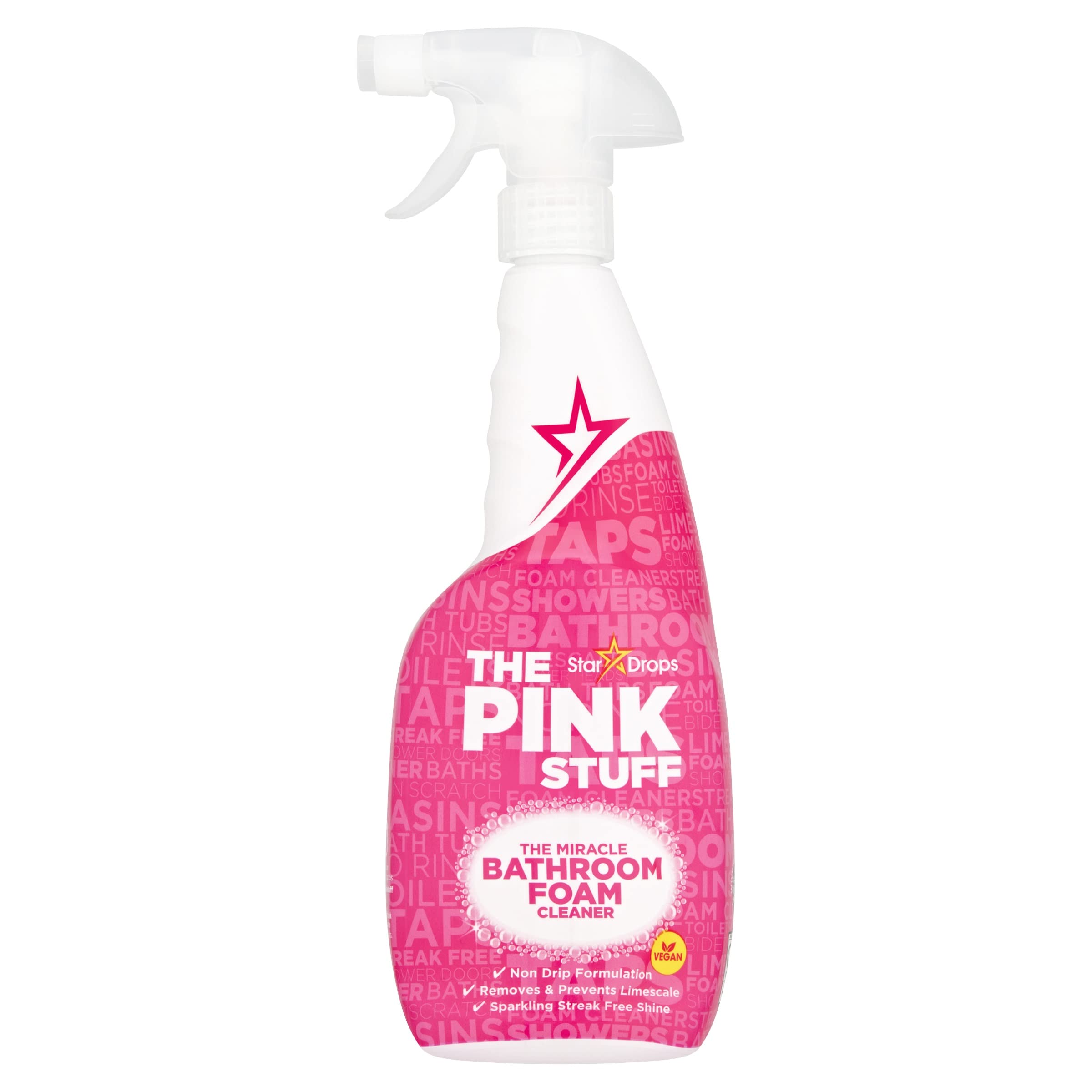 Stardrops Pink Stuff środek do czyszczenia pianki łazienkowej, 12 sztuk – 750 ml