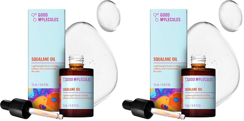 Óleo de esqualano Good Molecules para rosto, pele e cabelo — Pacote com 2