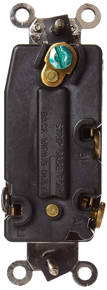 Leviton 20 Amp, 120/277 Volt, Toggle, Double Throw, Center