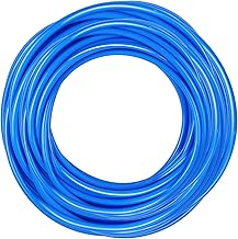 VerRich Manguera neumática de poliuretano (PU) color azul 10 mm de diámetro exterior x 6,5 mm de diámetro interior 32,8 pies 10 metros para transferencia de compresores de aire.