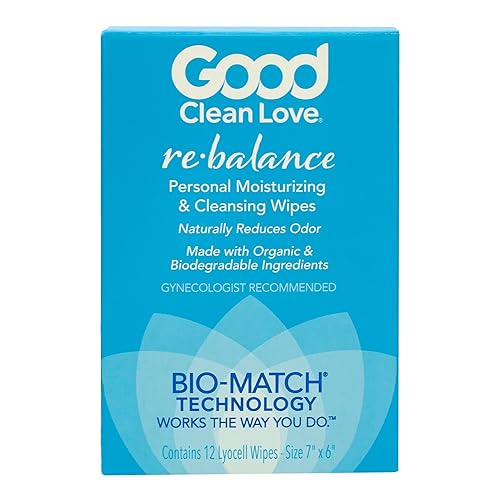 Good Clean Love Reequilibrar toallitas hidratantes y limpiadoras personales reduce naturalmente el olor y apoya la salud vaginal producto de higiene