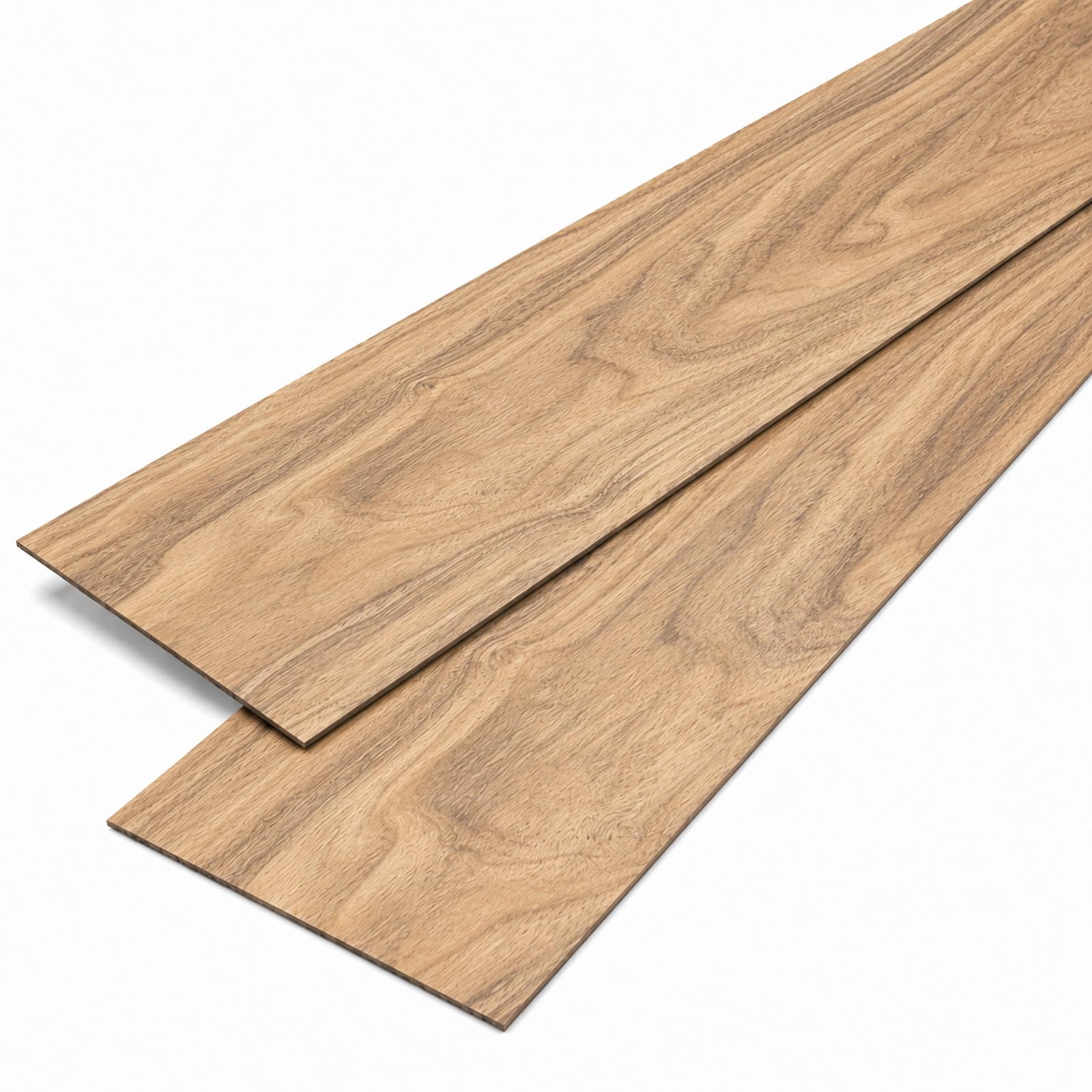 SUNNYNEST Self Adhesive Floor Planks, Wood Effect Peel Stick Floor Tiles (Brown)