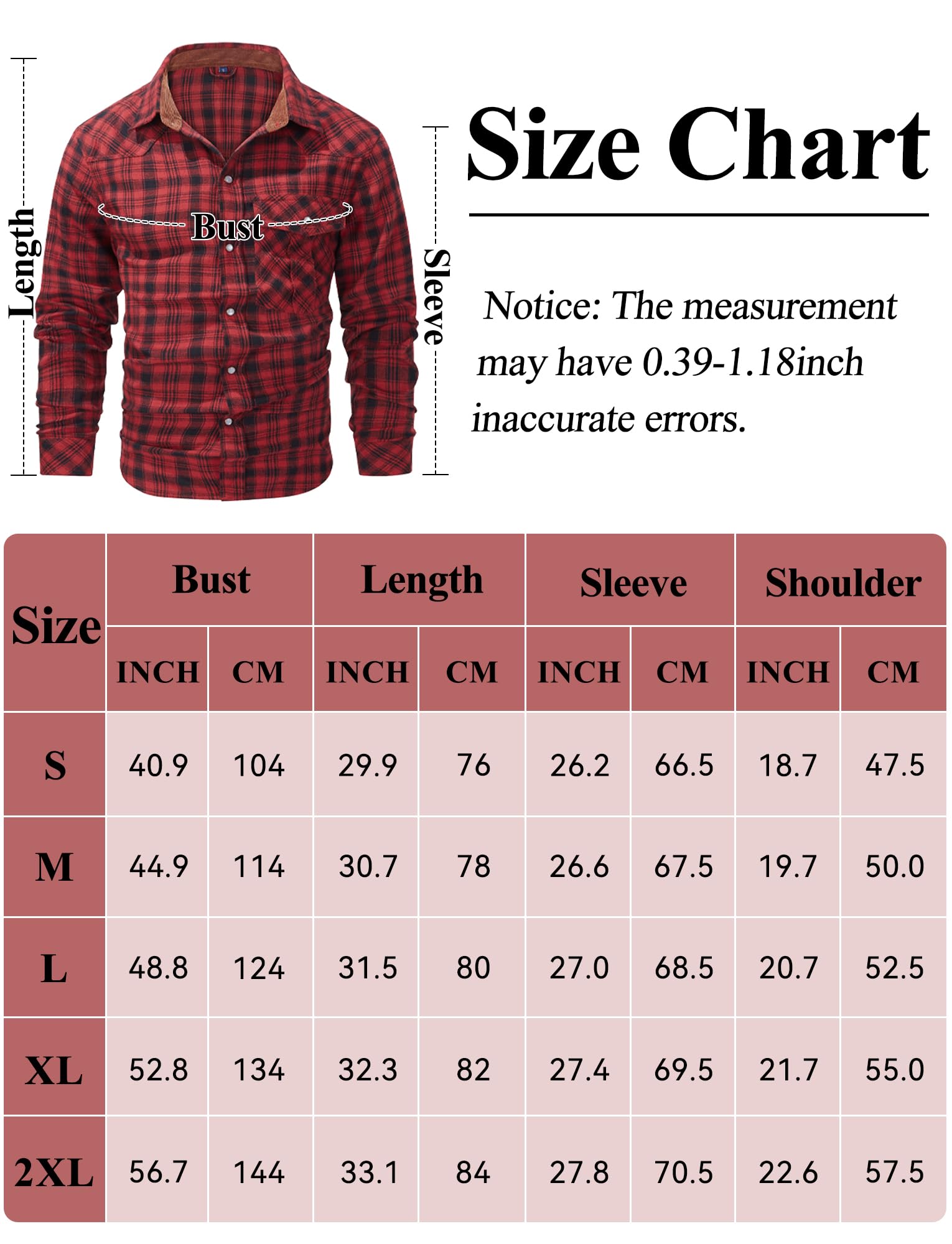 AIEOE Camicia a quadri da uomo a maniche lunghe in flanella casual camicia a quadri camicia da boscaiolo camicie button up flanella a quadri camicia top con tasca