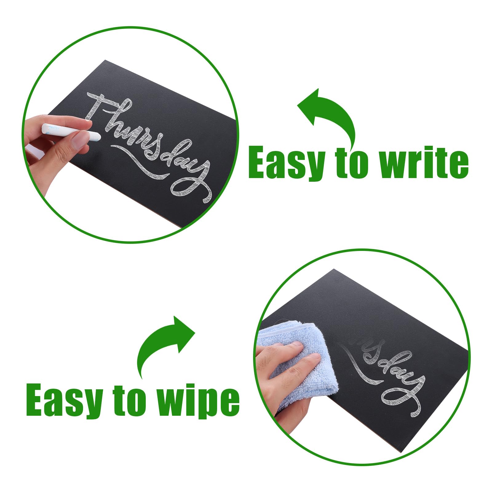 DAJAVE 12 Pcs 22x15cm Mini Chalkboard Signs - Image 4