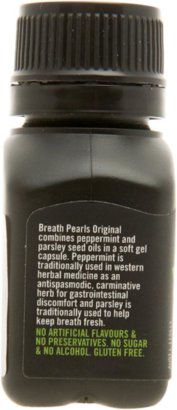 Breath Pearls Original Freshens Breath (50 softgels) : Health & Household