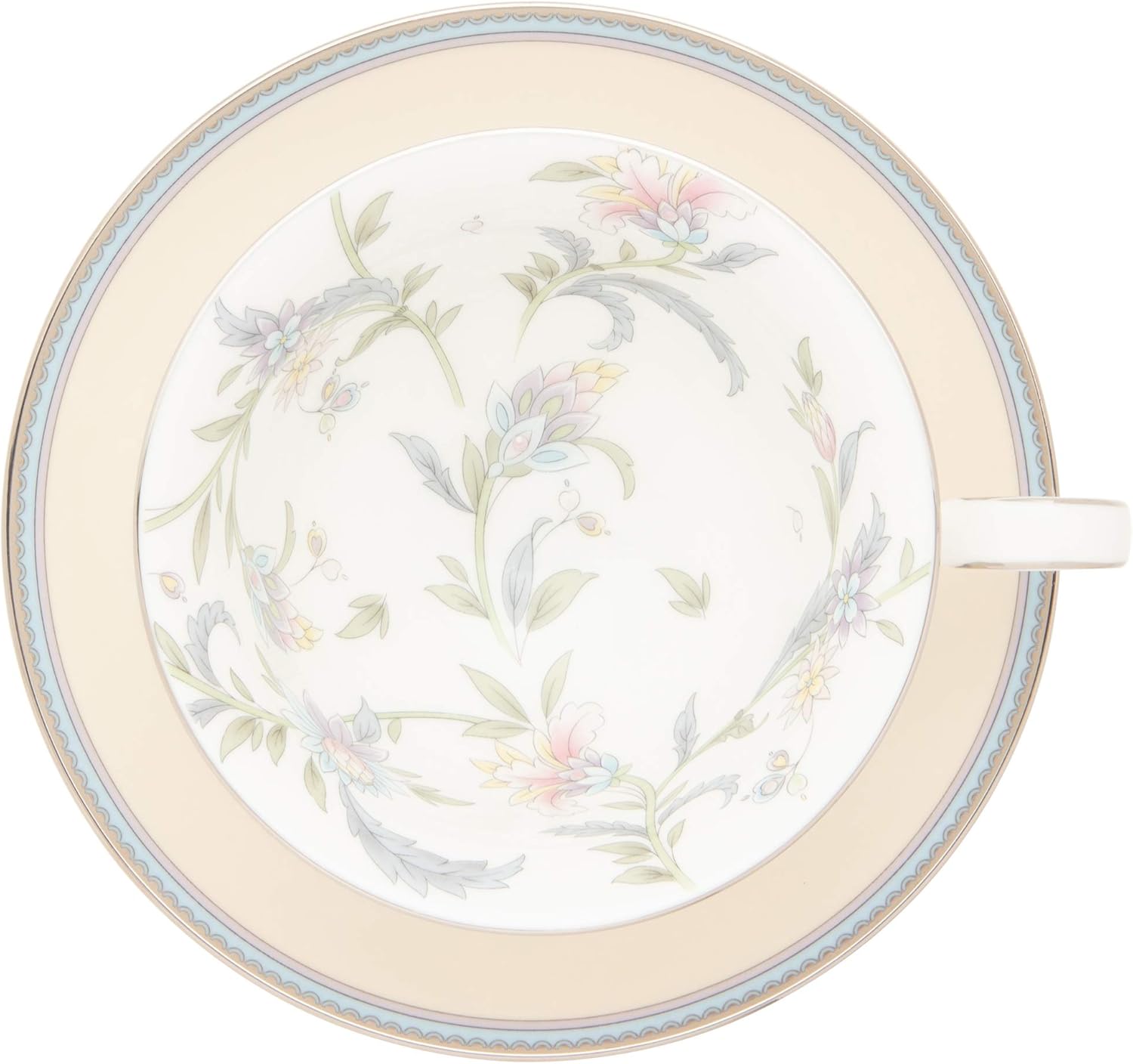 Noritake T50717A/4910 Cup & Saucer (Coffee Tea Combined) 7.5 fl oz (215 cc) Jardin Fleurie Bone China