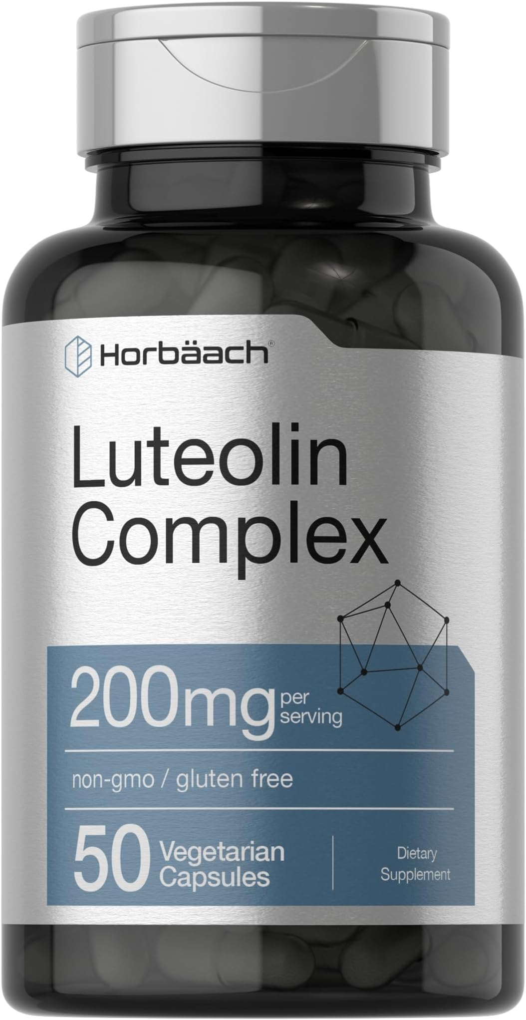 Horbäach Luteolin Complex with Rutin 100mg Supplement - 50 Capsules