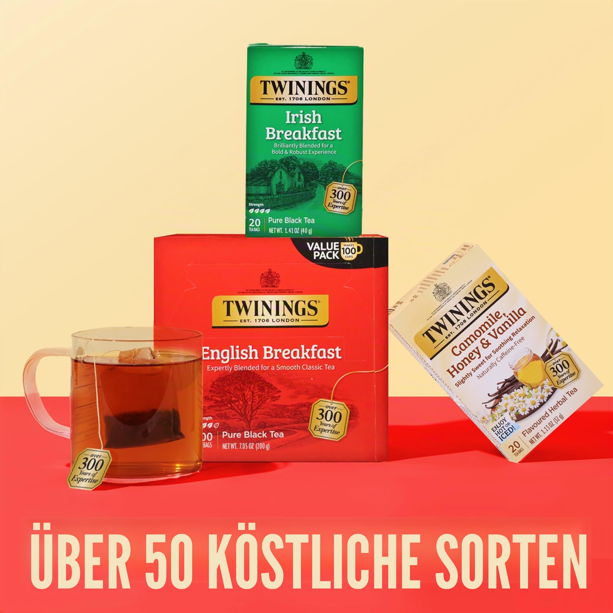 Twinings Tea, English Breakfast, 100 Count, 7.05 oz
