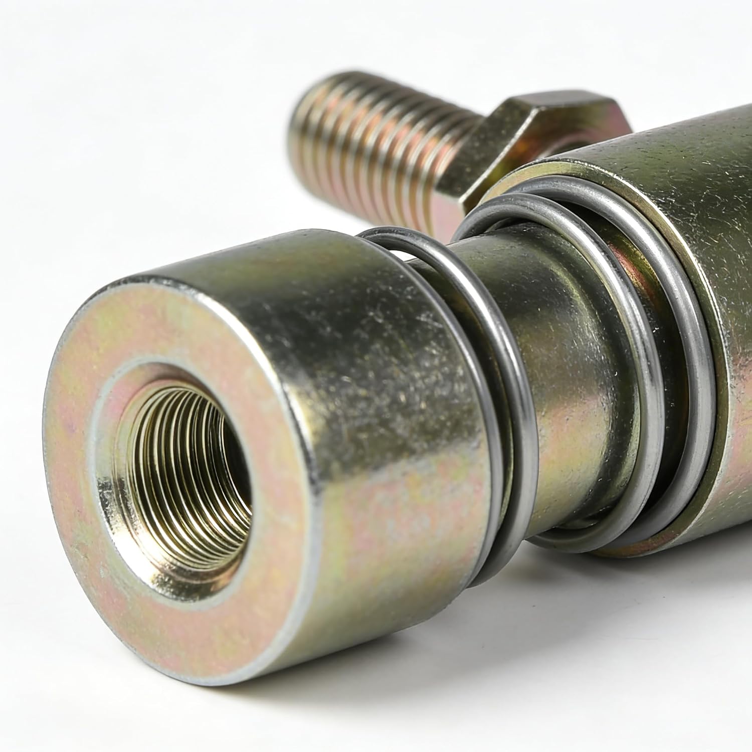 Quick Release Throttle Ball Joint, 2-Pack, 1/4-28 Female Thread, Steel Carburetor Linkage with Spring, Washers and Lock Nut (2PackThrottleDisconnect)