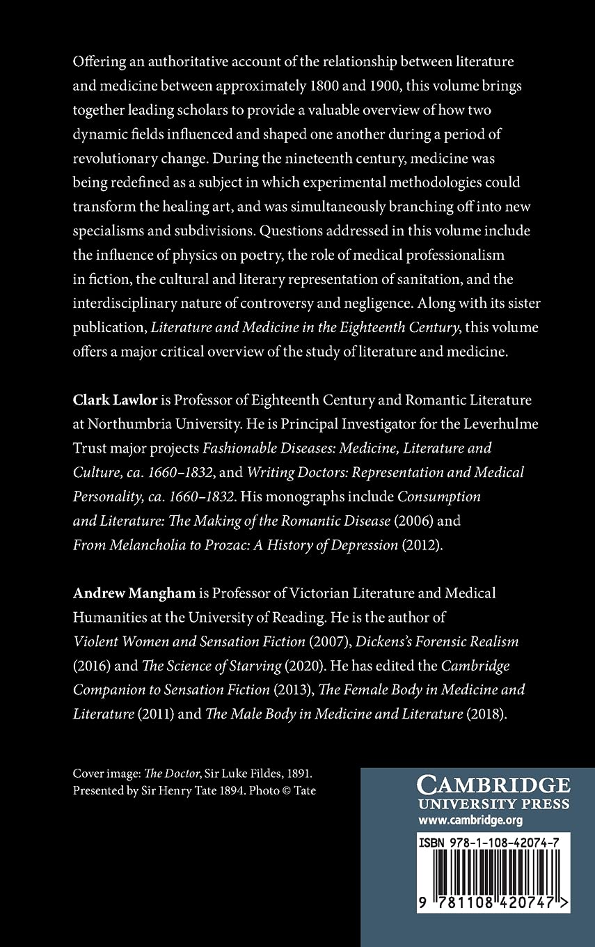 Literature and Medicine: The Nineteenth Century