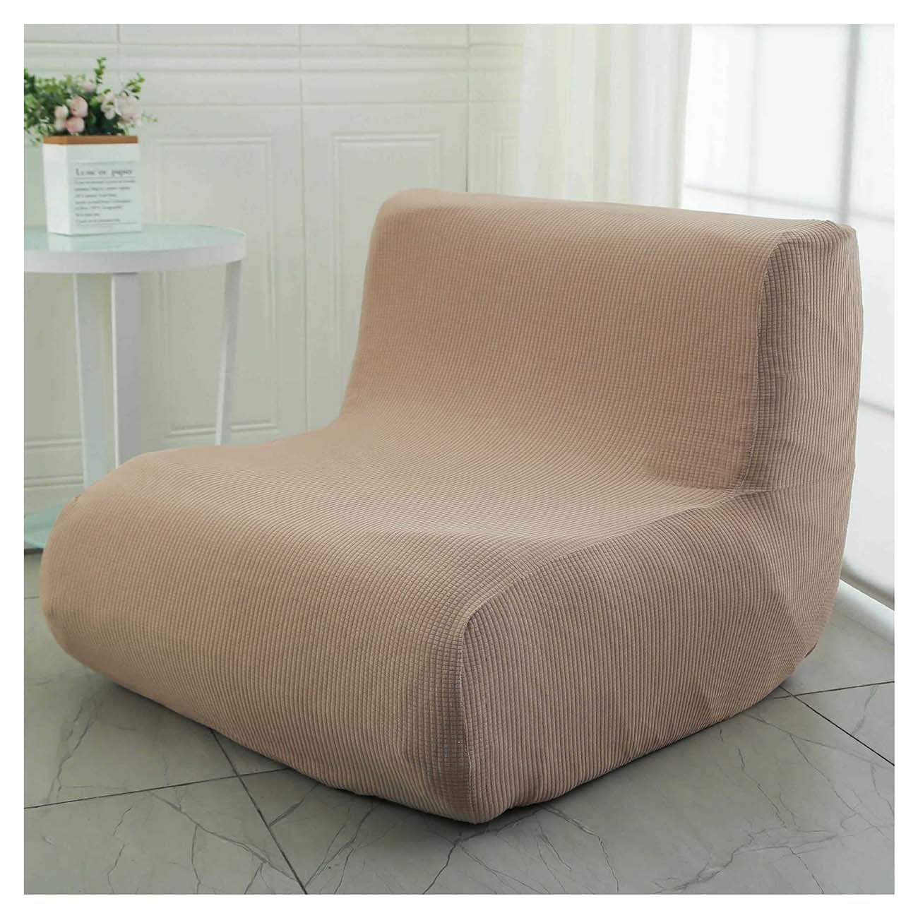 Elysysrl #6 Armless Sofa Cover Lazy Floor Armless Chair Slipcover Folding Sofa Bed Cover Non-Armrest Furniture Protector Without Armrests For Kids Dog Cat (Color : )